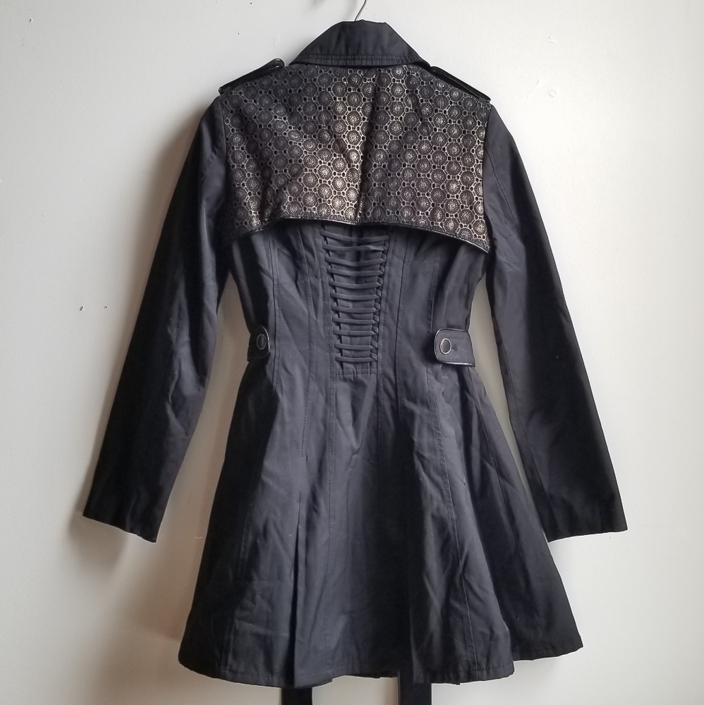 Betsey Johnson Corset Illusion Trench